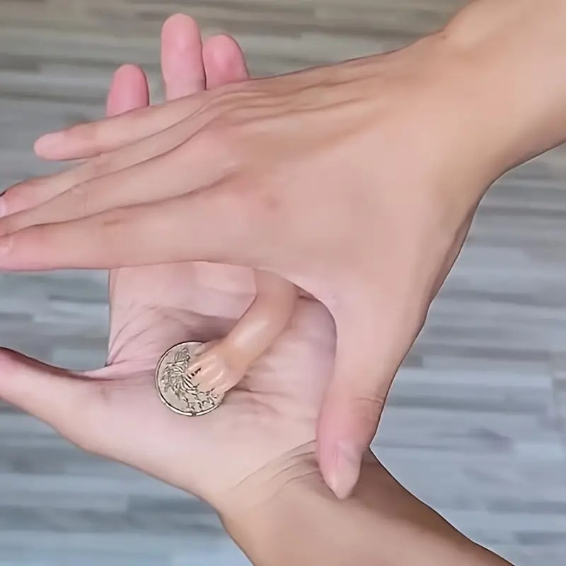 (60x20mm) Tiny Hand Lustige Spielzeug Fingerpuppe Mini Hand Scherzartikel Magischer Zaubertrick