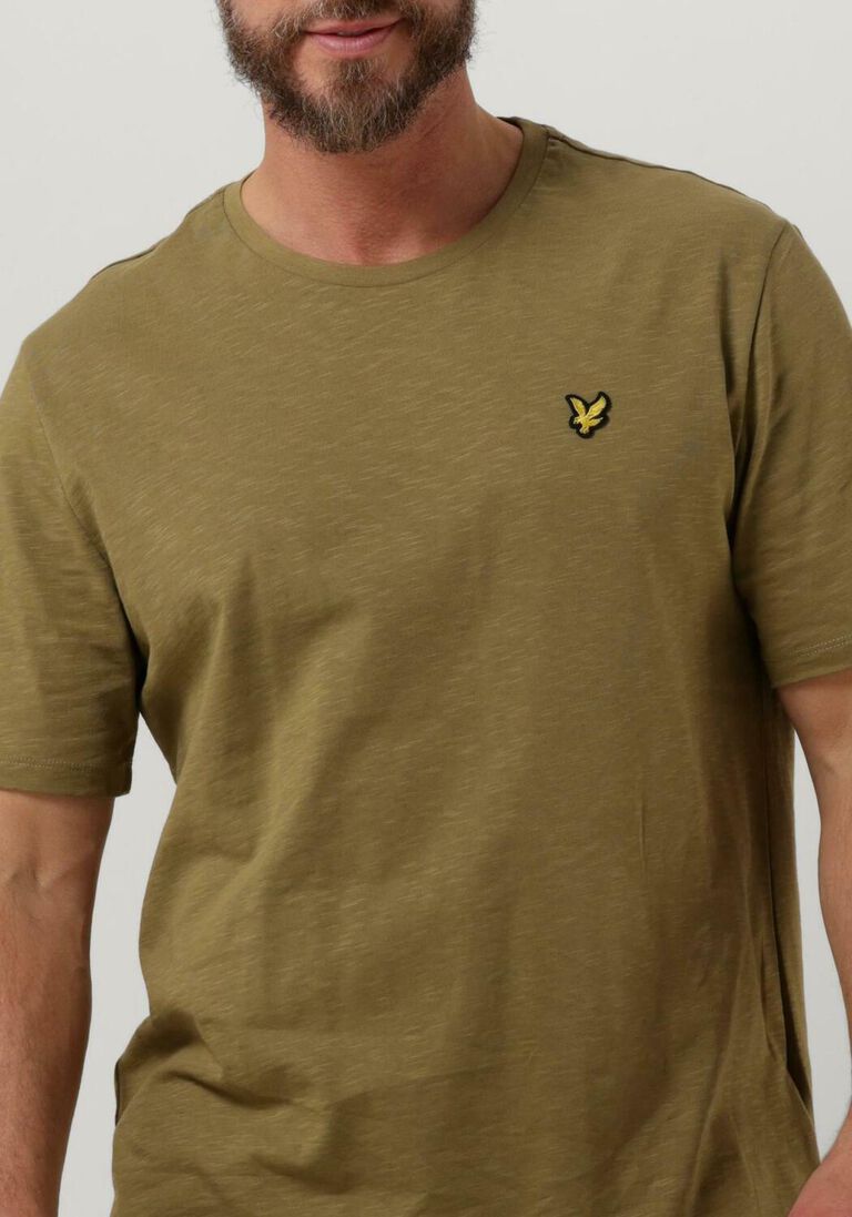 LYLE & SCOTT olijf lyle & scott t-shirt slub t-shirt