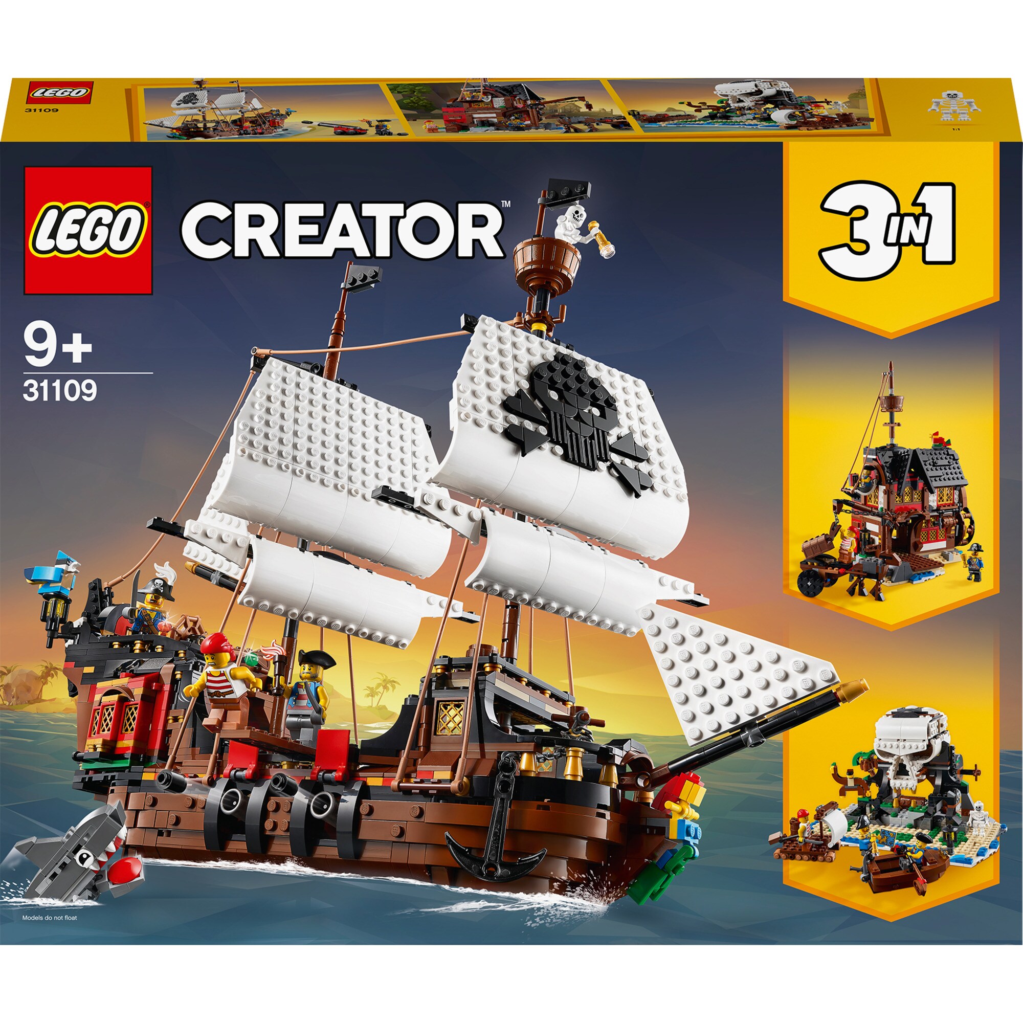 LEGO Konstruktionsspielzeug Creator Piratenschiff