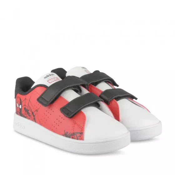 Baskets ROUGE ADIDAS Advantage Spiderman