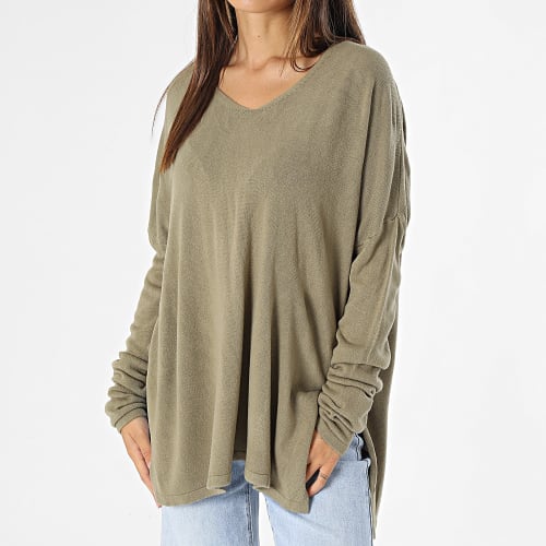 Pull Femme Amalia Vert Kaki