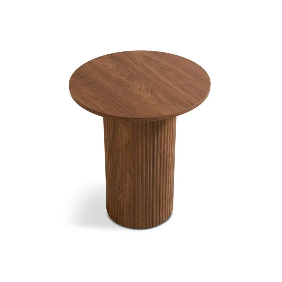 Nora Bijzettafel - Ø40cm Walnoot