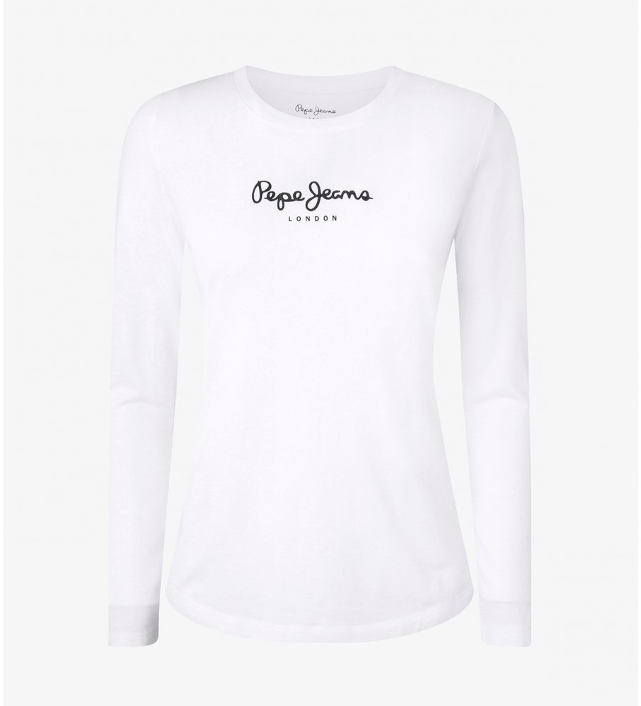 Camiseta branca Pepe Jeans New Virginia Ls N