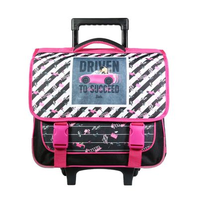 Cartable à roulettes Barbie 38 cm - 2 compartiments - multicolore - Bagtrotter