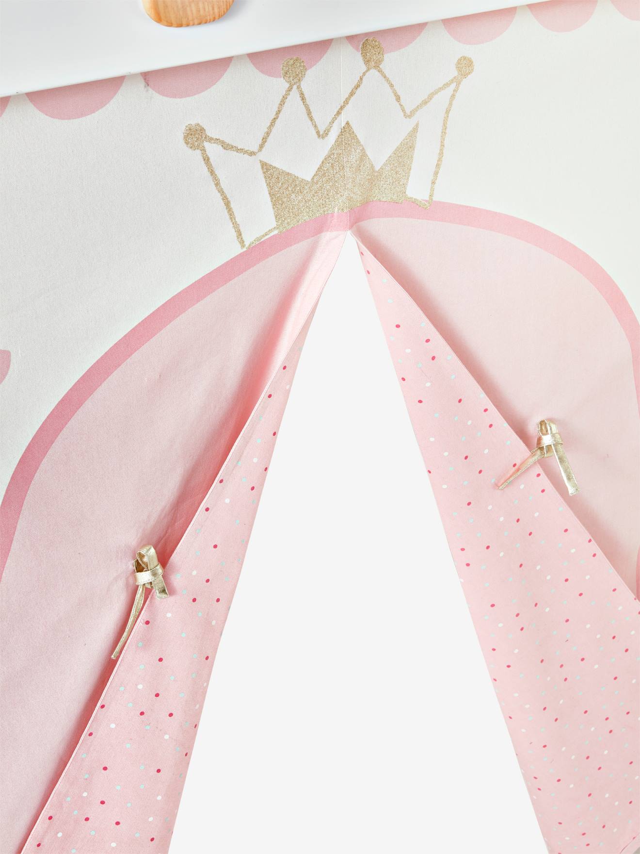 Tenda de cama Princesa Encantada, rosa claro, lisa com motivos.