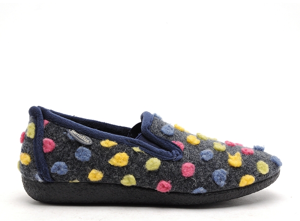 Semelflex chaussons femme violaine bleu