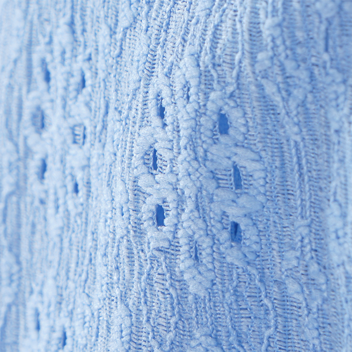 Yigga Mädchen Blusenshirt mit Lochstickerei hellblau