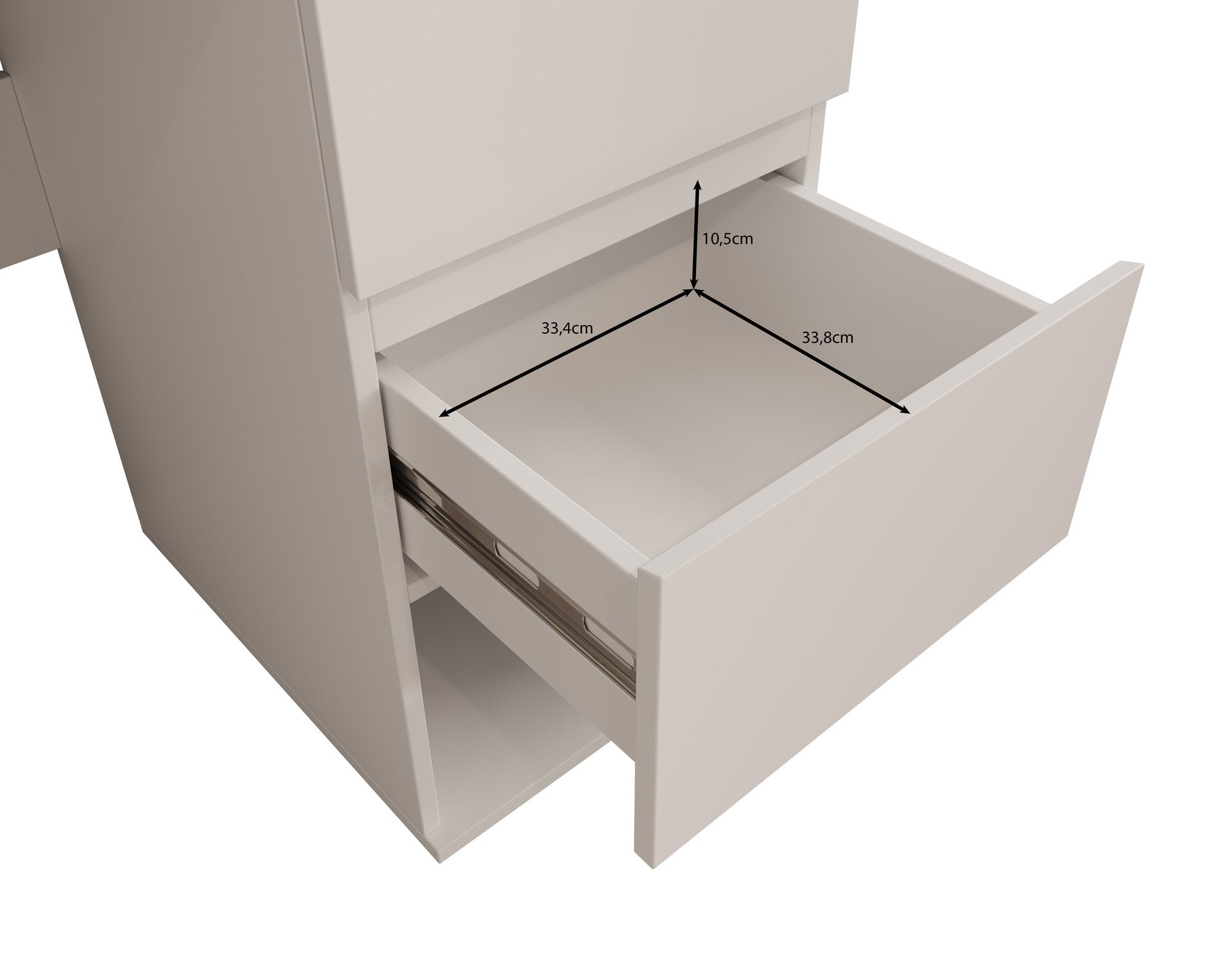 Brussel - Bureau - Wit - 115x50x77 cm