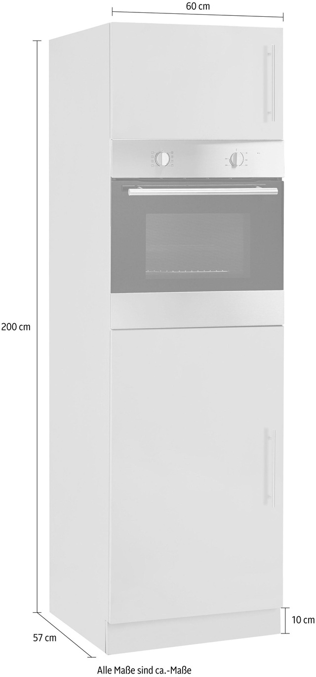 wiho Küchen Backofen/Kühlumbauschrank »Cali« 60 cm breit