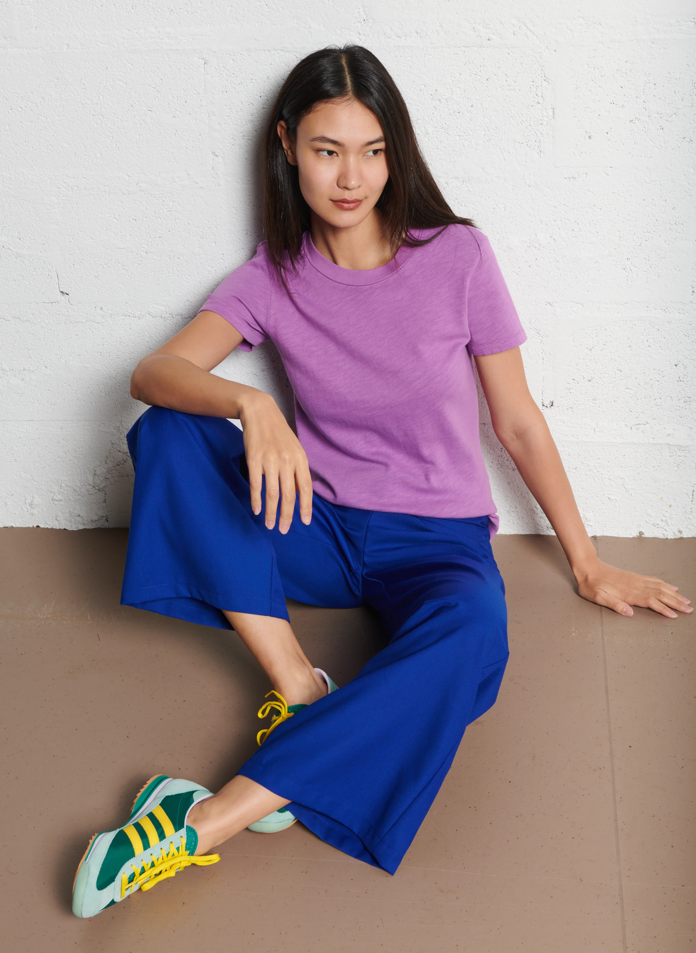 SONNY - Pantalon droit en coton mélangé | Bleu