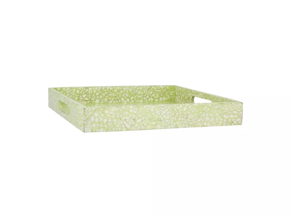 Now's Home - Plateau En Coquilles D' Oeuf Vert 35x35x5cm Tulum