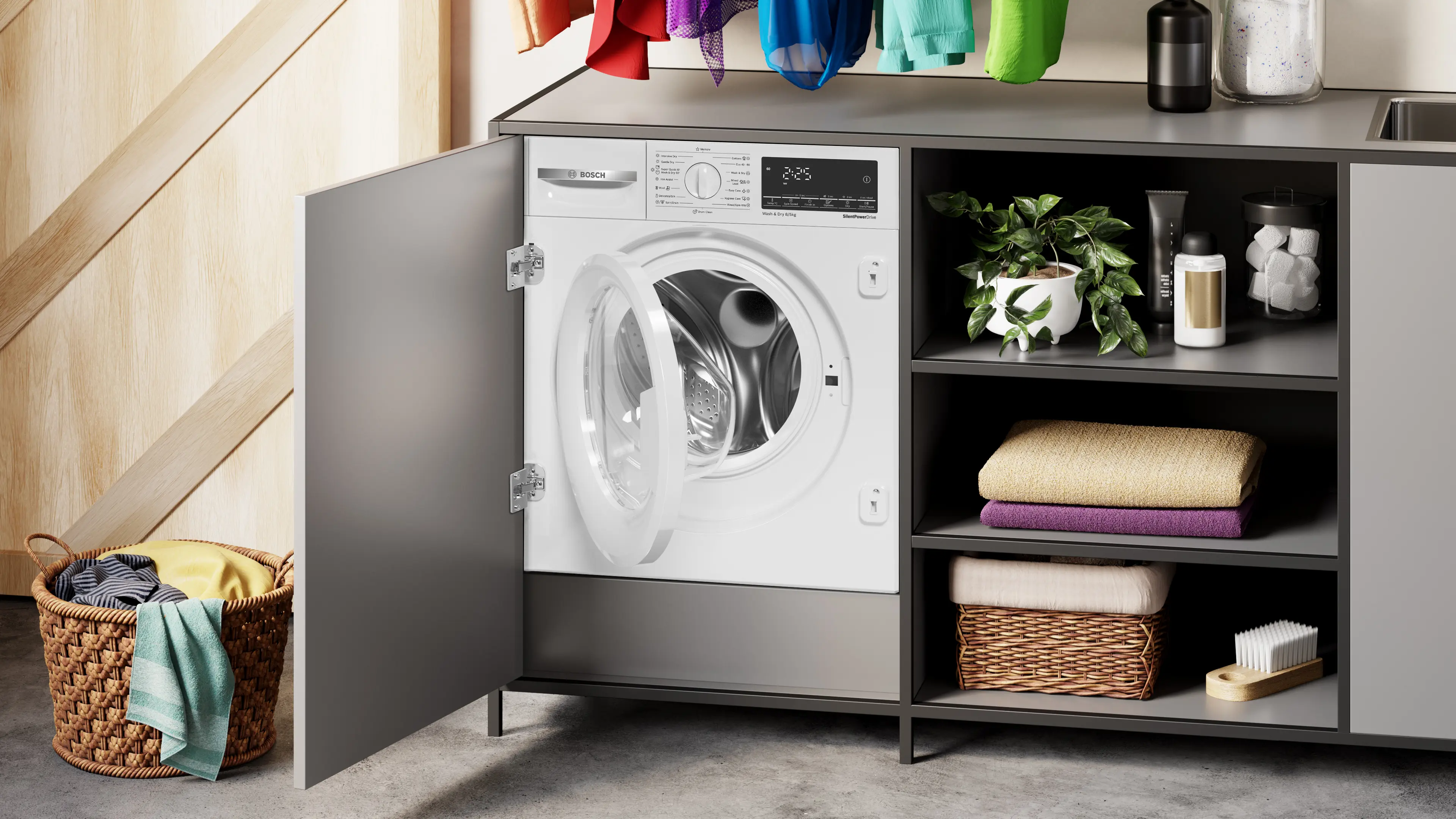 Serie 6 Inbouw was-droogcombinatie 8/5 kg
