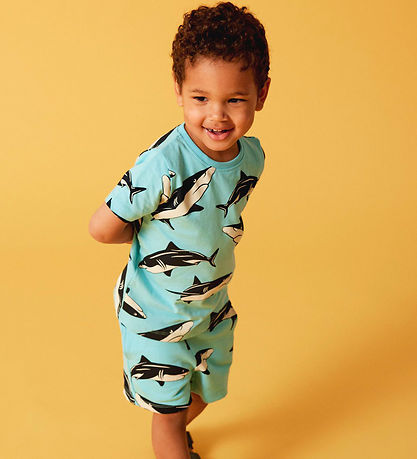 Name It Sweatshorts - NmmJusper - Splish Splash m. Haie
