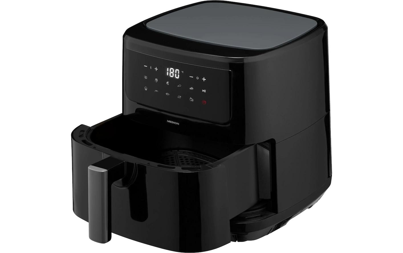 Heissluft-Fritteuse MD 11750 7.2 l, SchwarzFritteuse mit hochwertiger Corflon-Ultra-Antihaftbeschichtung