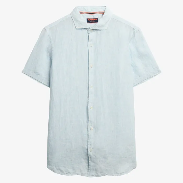 Superdry Vacation Linen SS Overhemd Heren
