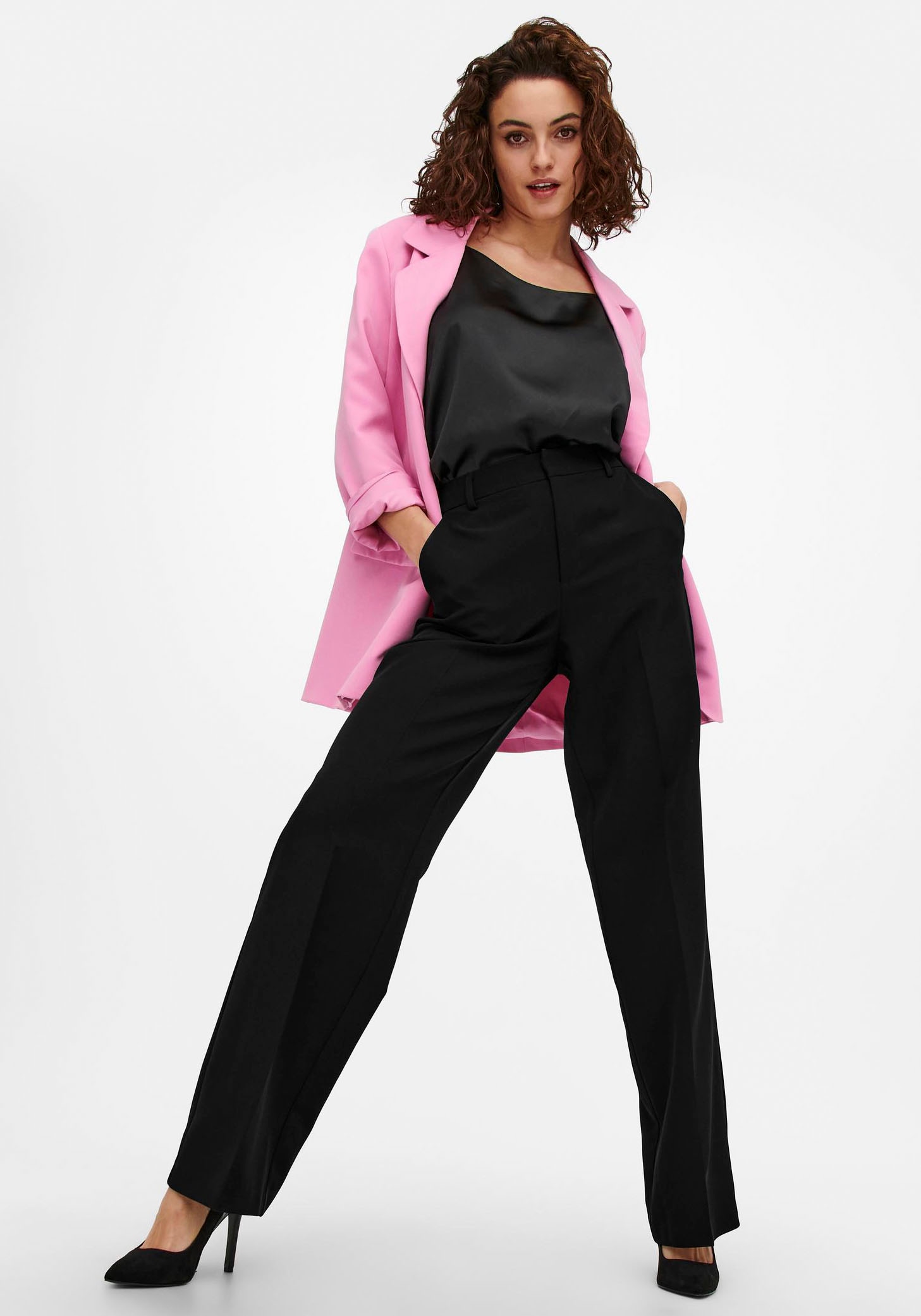 ONLY Anzughose »ONLBERRY LIFE HW WIDE PANT TLR NOOS«  mit Stretch