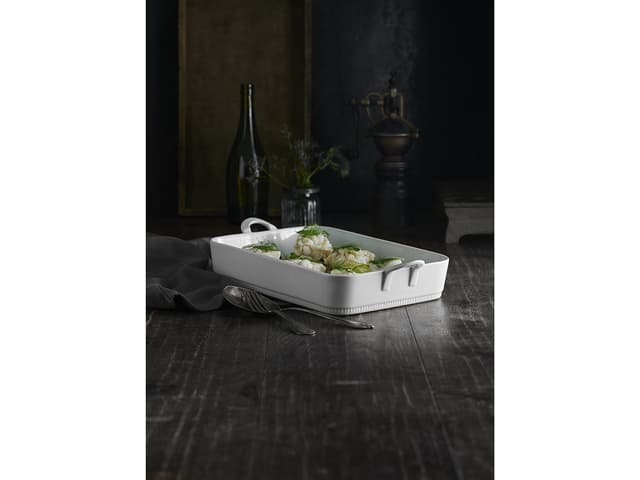 Pillivuyt Toulouse Fad 34 x 24,5 x 7 cm 3,7 liter Hvid