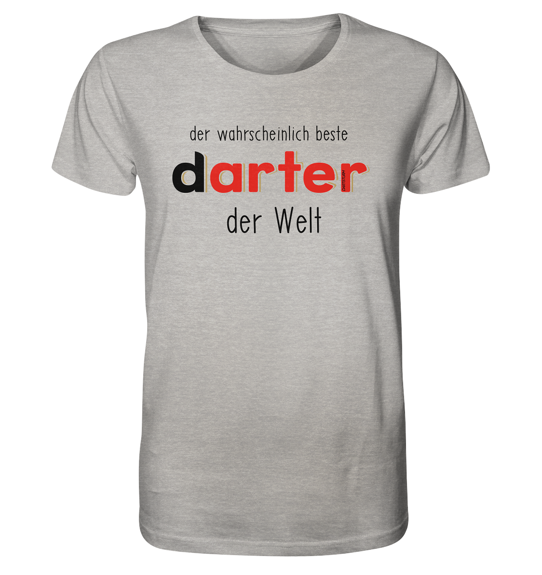 DartSturm - Der wahrscheinlich beste darter der Welt Schwarz - Organic Shirt