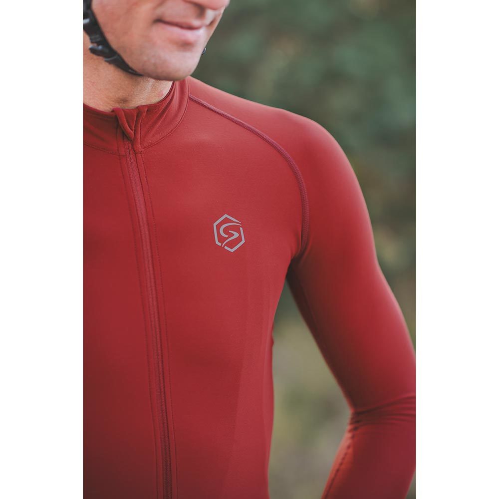 FUTURUM JORIS Fietsshirt Lange Mouwen Rood/Bruin Heren