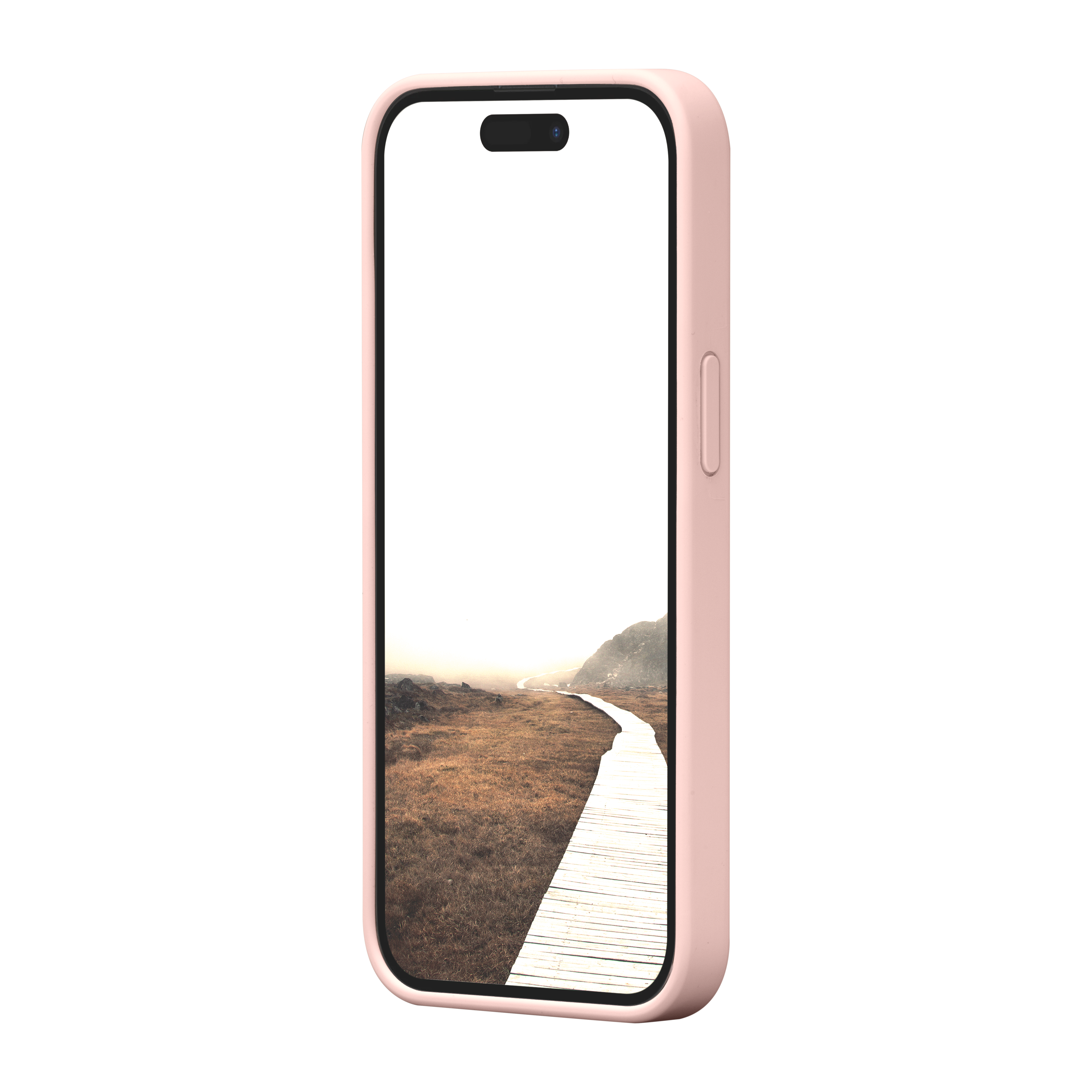 iPhone 15 MagSafe Silikon Case Hülle Monaco Recycled (MO61PISA1833) - Pink Sand