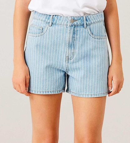 LMTD Shorts - Noos - NlfPinizza - Light Blue Denim/Nadelstreifen