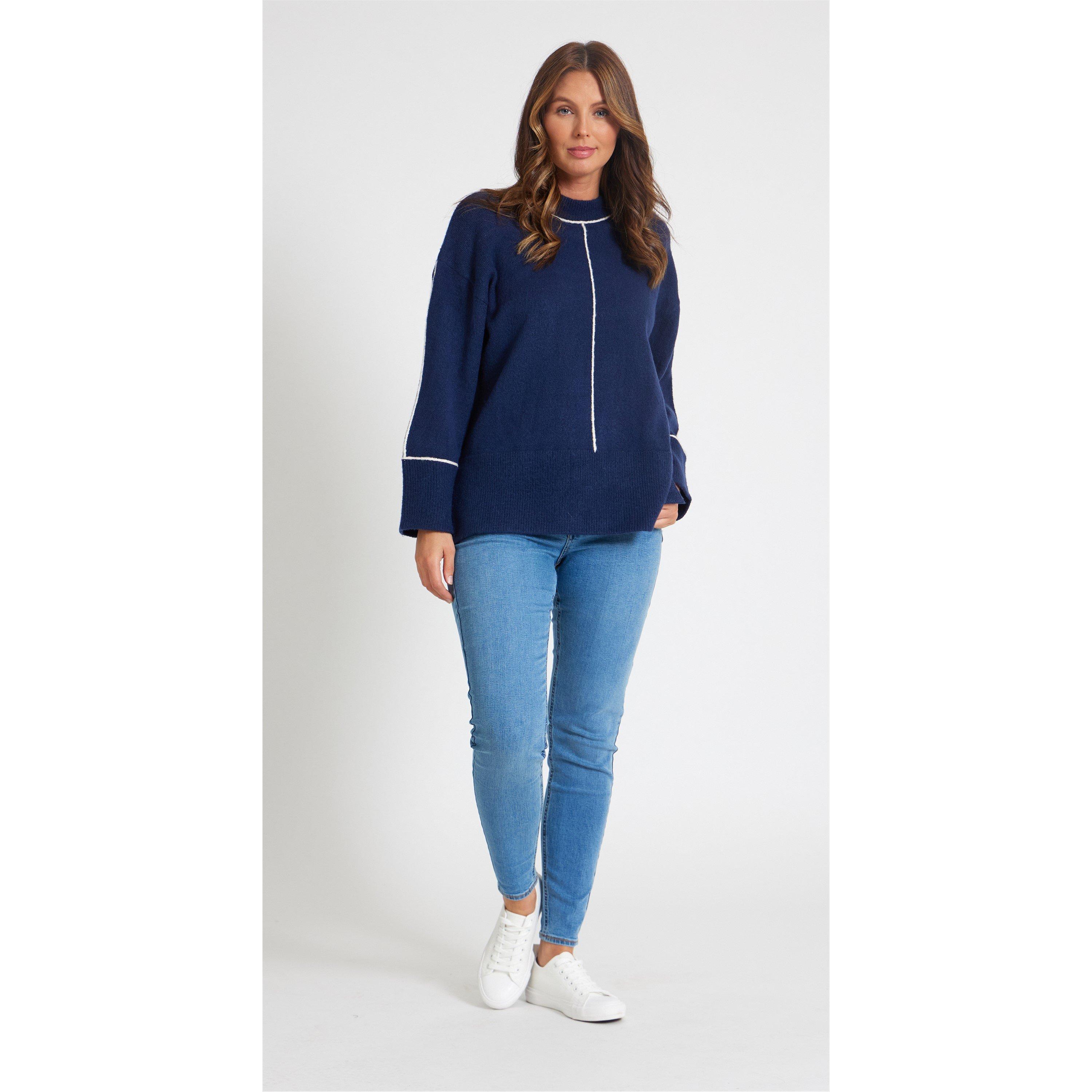 Be You BY Trimmed Rib Jumper