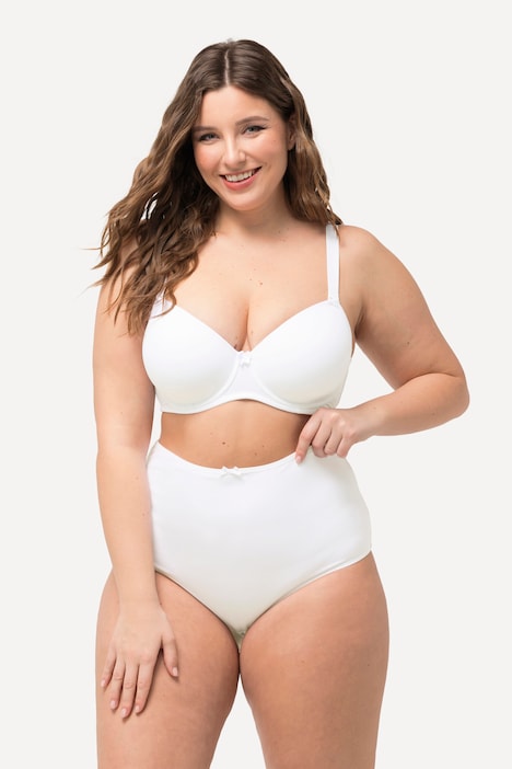 Maxislips, 5er-Pack, Ringel / einfarbig, High Waist