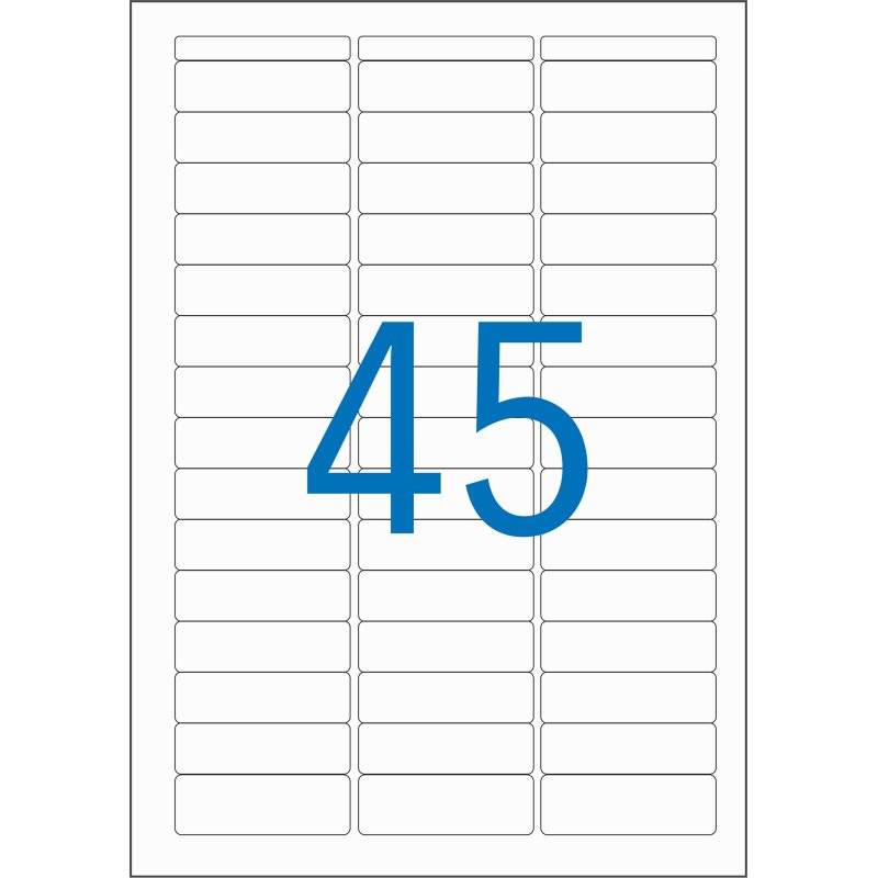 Etiquette adresse multi-usages 12,8 x 38 mm Agipa blanche - Pochette de 720