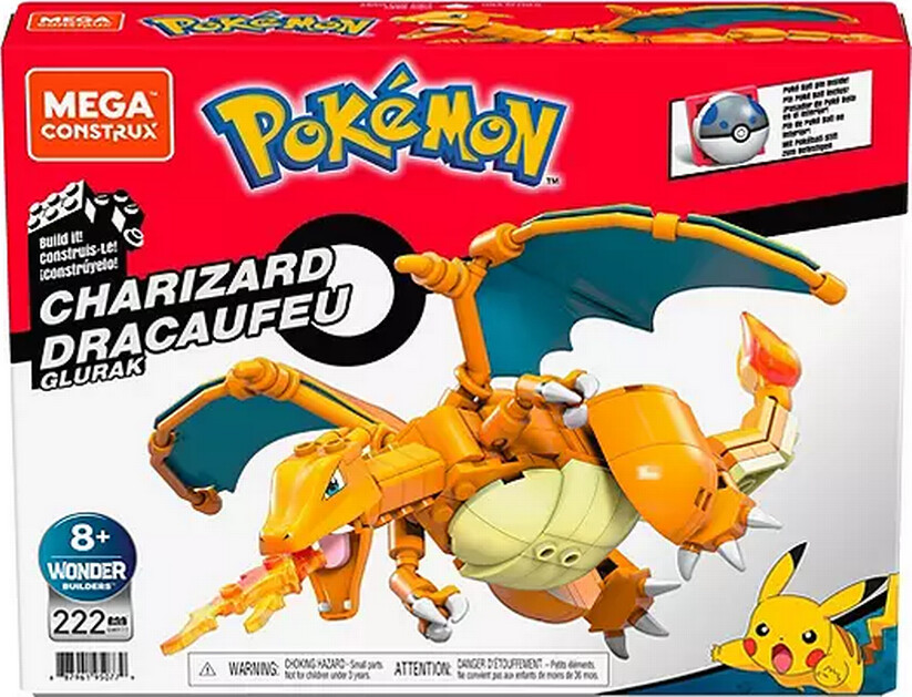 Mega Construx Pokémon - Charizard - 222 Dele - 10 CM