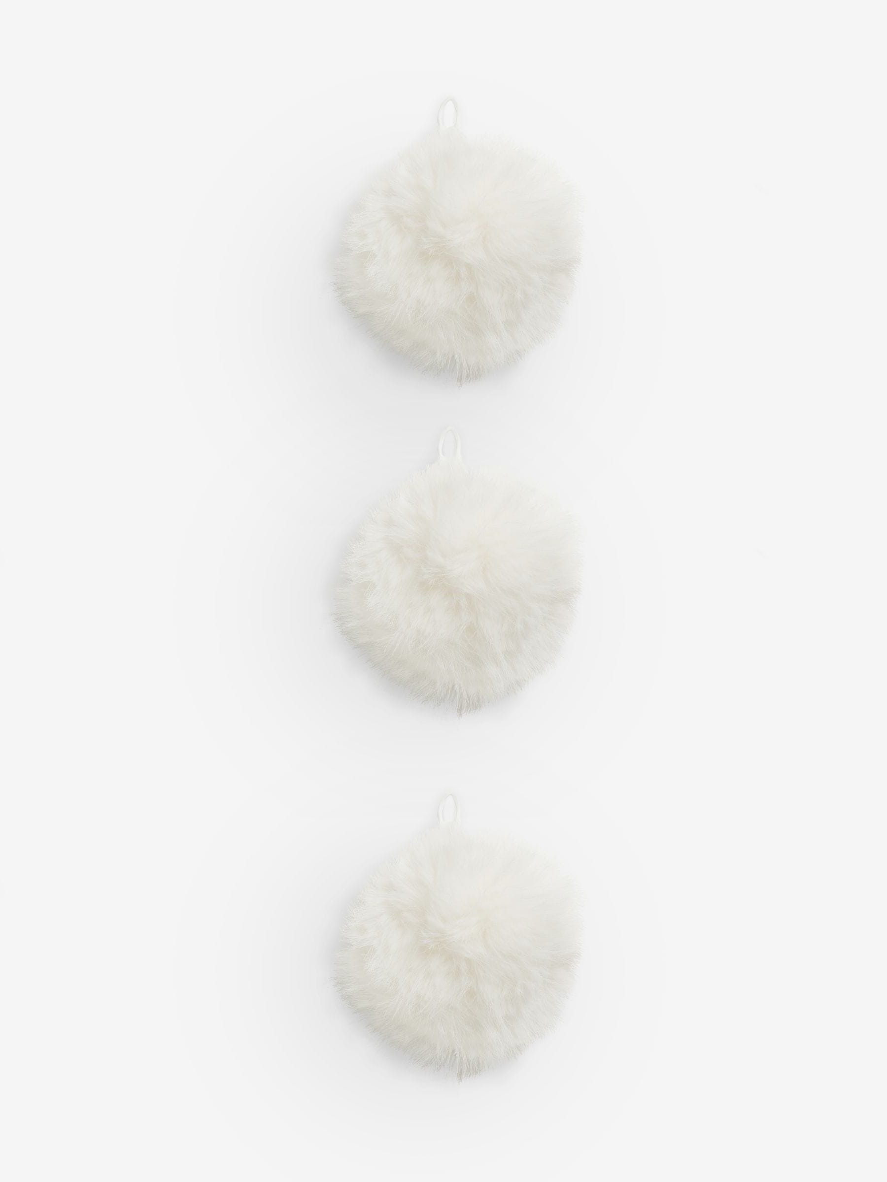 3 Pack XL Kerstballen van imitatiebont