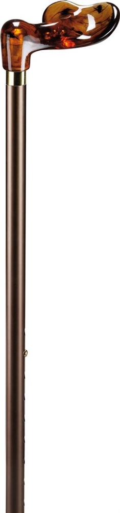 Ossenberg Metallstock bronze<br>1 Stück, 74-94cm, Orthogriff rechts