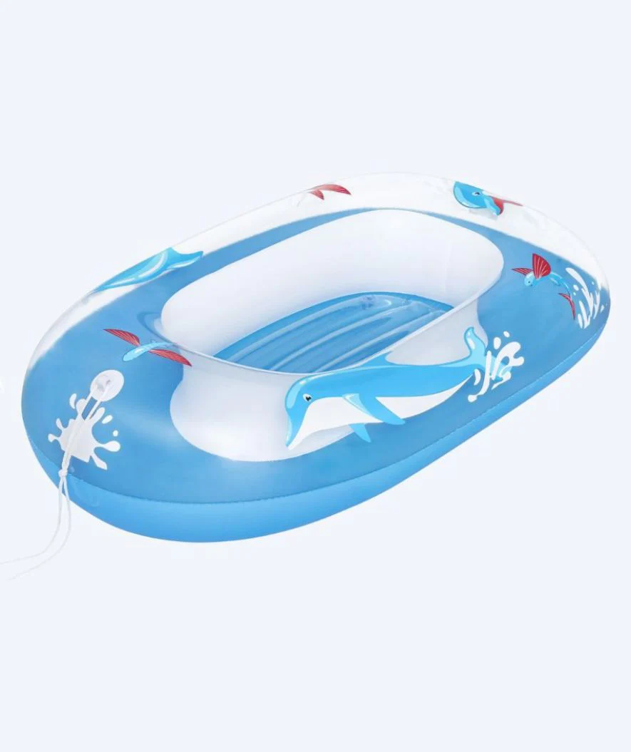 Bestway bademadras til baby - Floatin' Friends - Blå