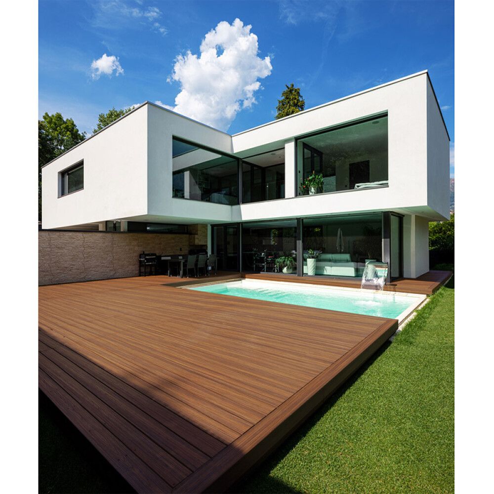 TERRASSEBORD KIRKEDAL HEIMDAL 22X130X4000MM EIK/HARDVED