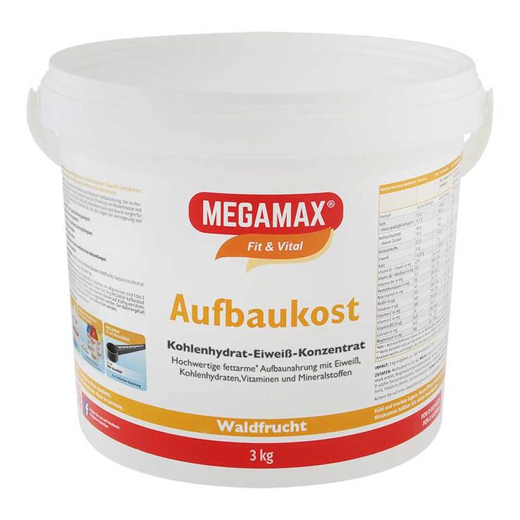 Megamax Aufbaukost Waldfrucht Pulver, 3 kg