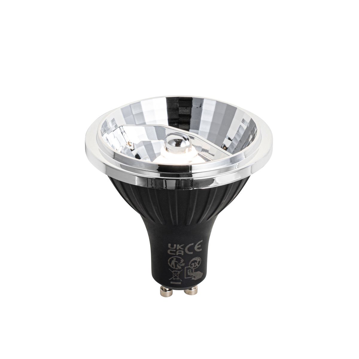 Set van 5 GU10 3-staps dimbaar LED lamp 70mm 6.5W 600 lm 3000K