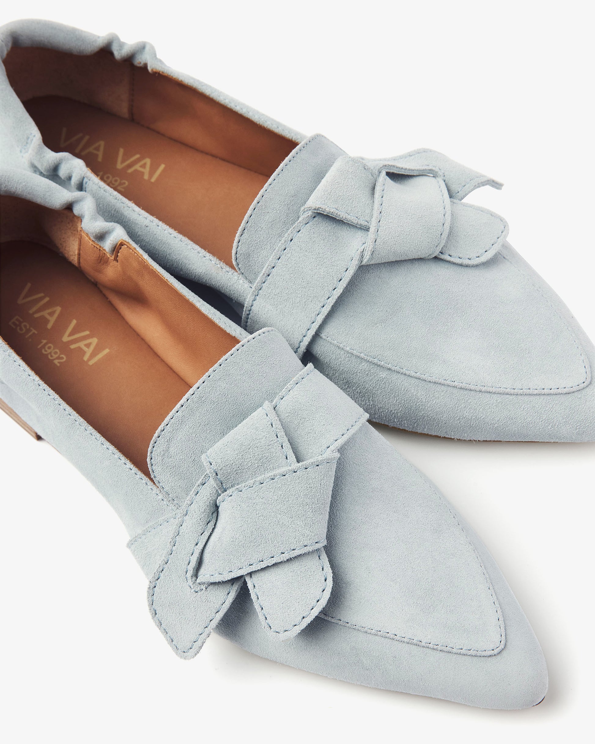 VIA VAI blauwe dames loafers Lola Rayne