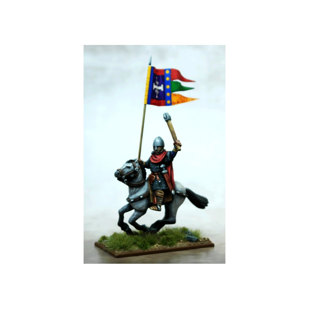 Bannière de guerre normande et porteur