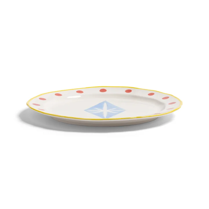 &klevering - Festivo Teller, Ø 22.5 cm, rot (2er-Set)