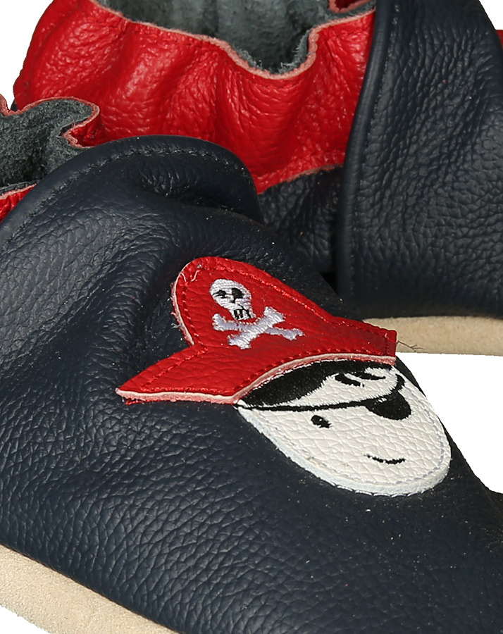 Krabbelschuhe CLASSICZ CAPTAIN HOOK in navy/rot