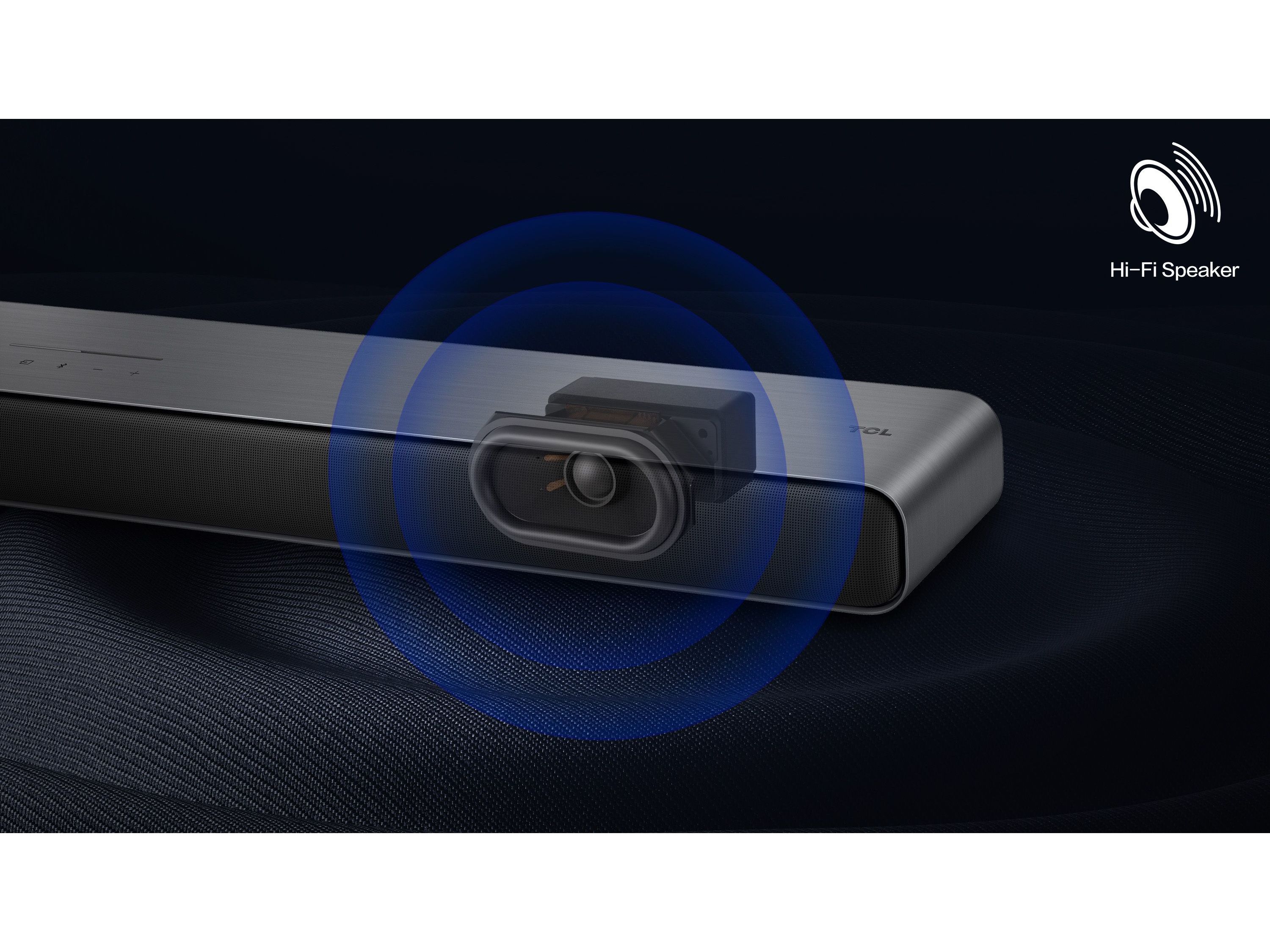 SOUND BAR COM SUBWOOFER TCL S55HE DOLBY ATMOS 2.1 CH 220W