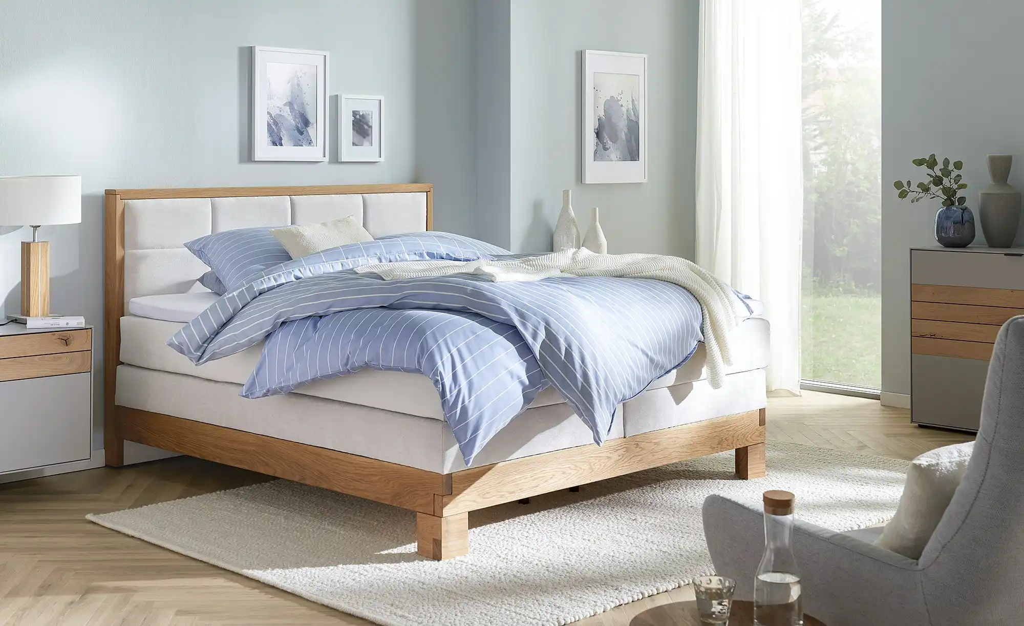 Gray & Jones Boxspringbett mit Bettkasten Maestro