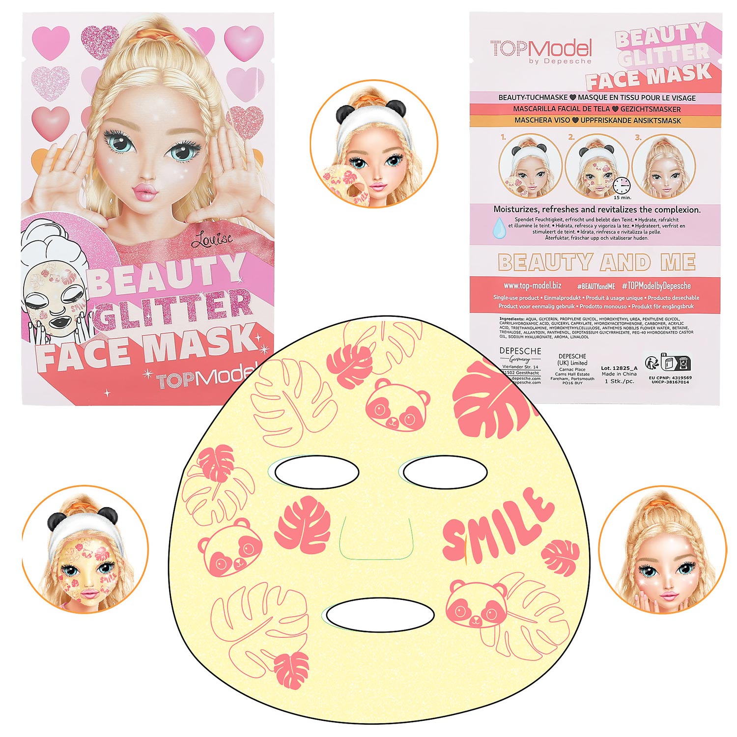 TOPModel Sheetmasker Glitter Beauty And Me