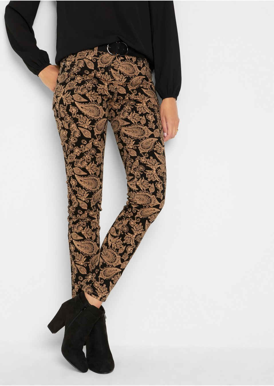 Pantalon extensible imprimé