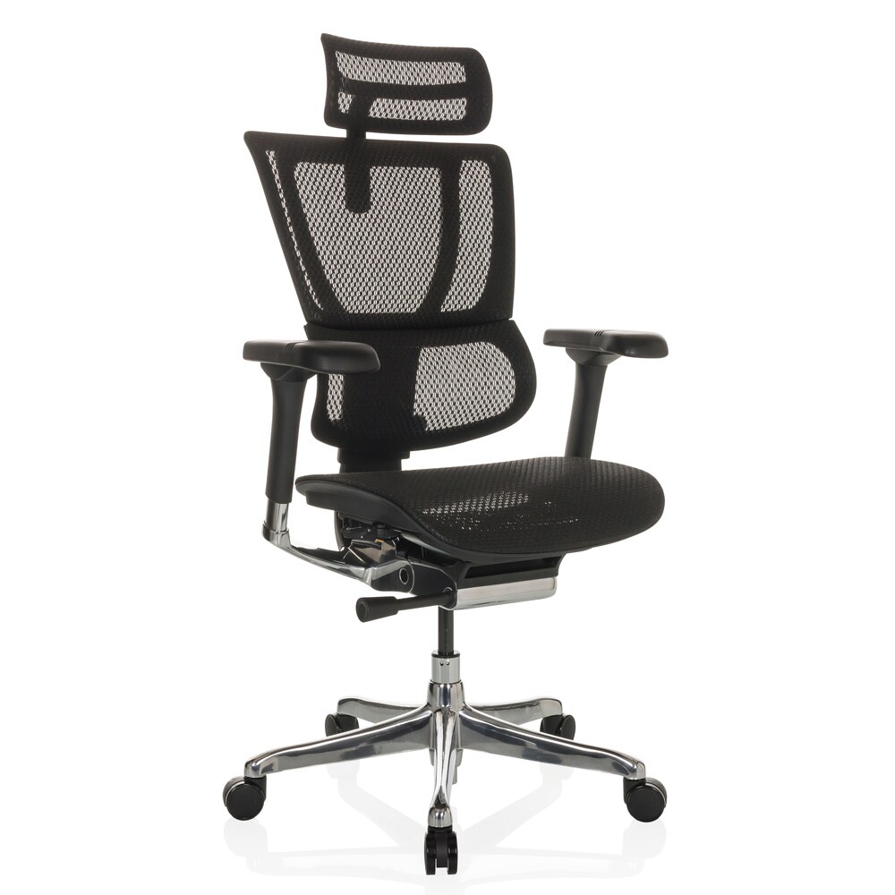 Luxus Chefsessel ERGOHUMAN SLIM GEN2 Netzstoff mit Armlehnen (höhenverstellbar) hjh OFFICE