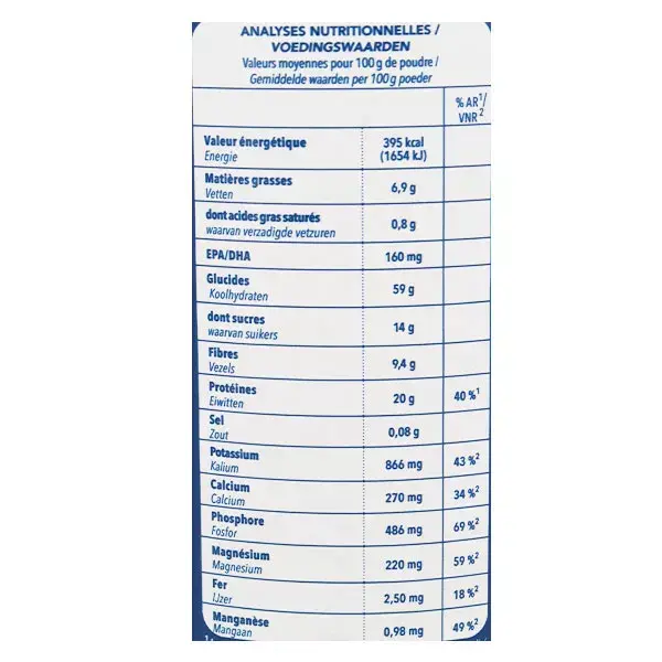 La Mandorle Boisson Instantanée en Poudre Lait d'Amande Omega Bio 800g