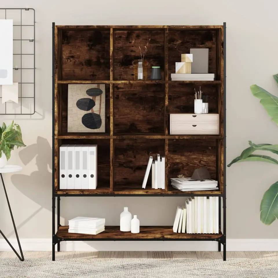 vidaXL - Boekenkast - Bruin - Bewerkt hout
