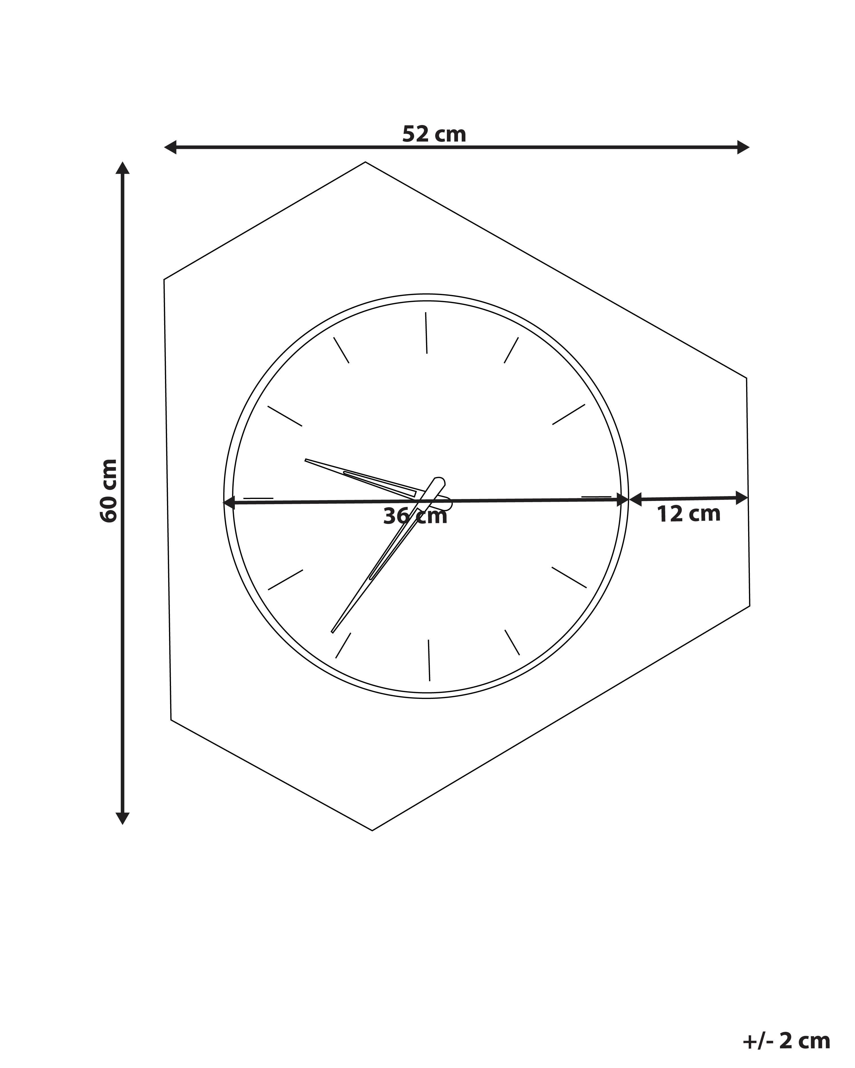 Wandklok SAILON 52 cm Wit