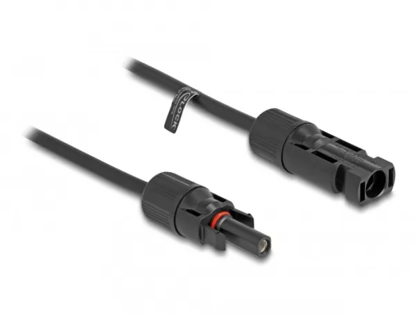 Delock DL4 Solar Cable Plug to Socket 5 m sort