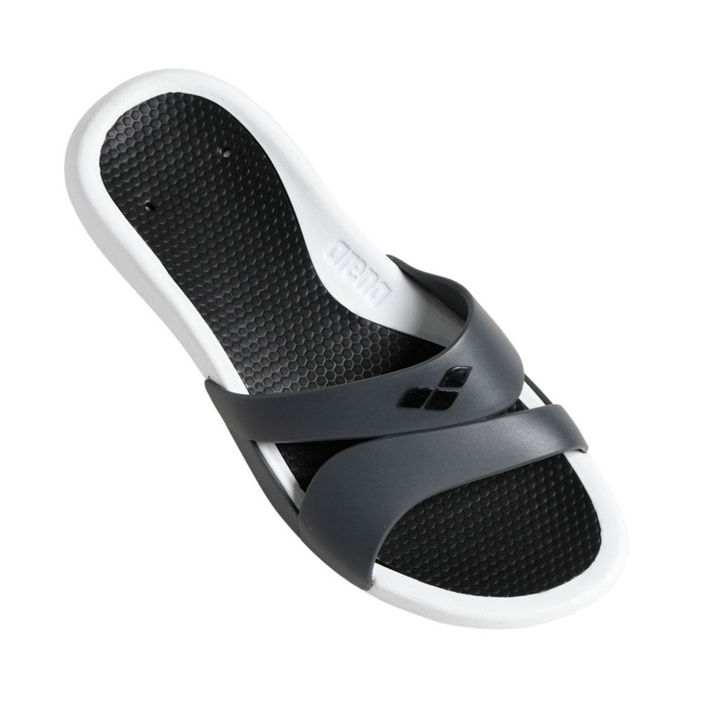 Arena NINA - Sandales Femme white/dark grey/black