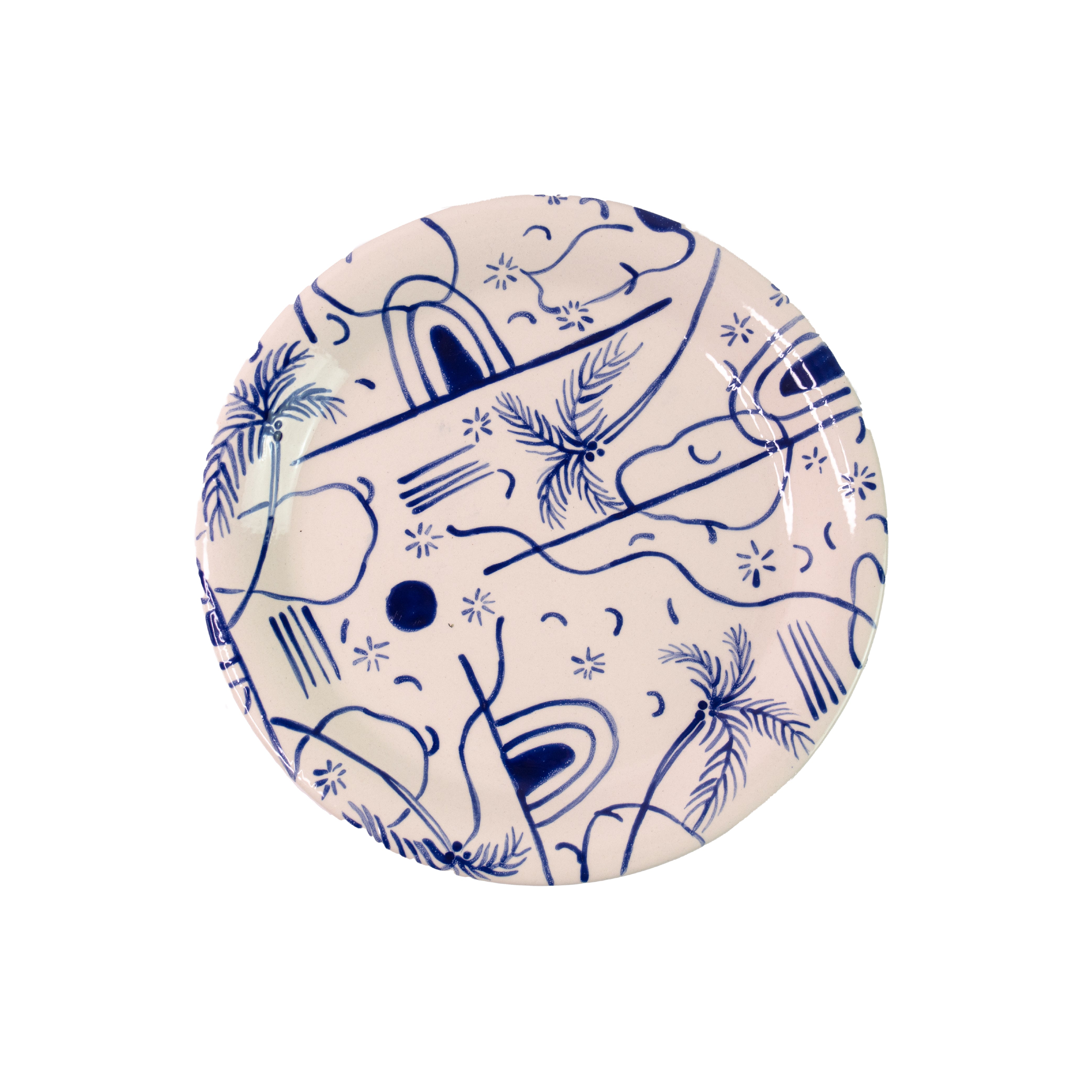 Assiette plate « Trazos Sicilia » (Lot de 4)